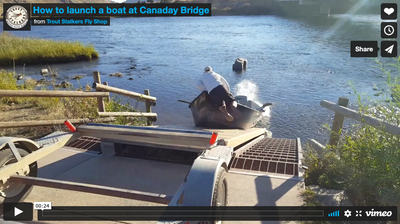 HOW TO LAUNCH A BOAT AT CANADAY BRIDGE