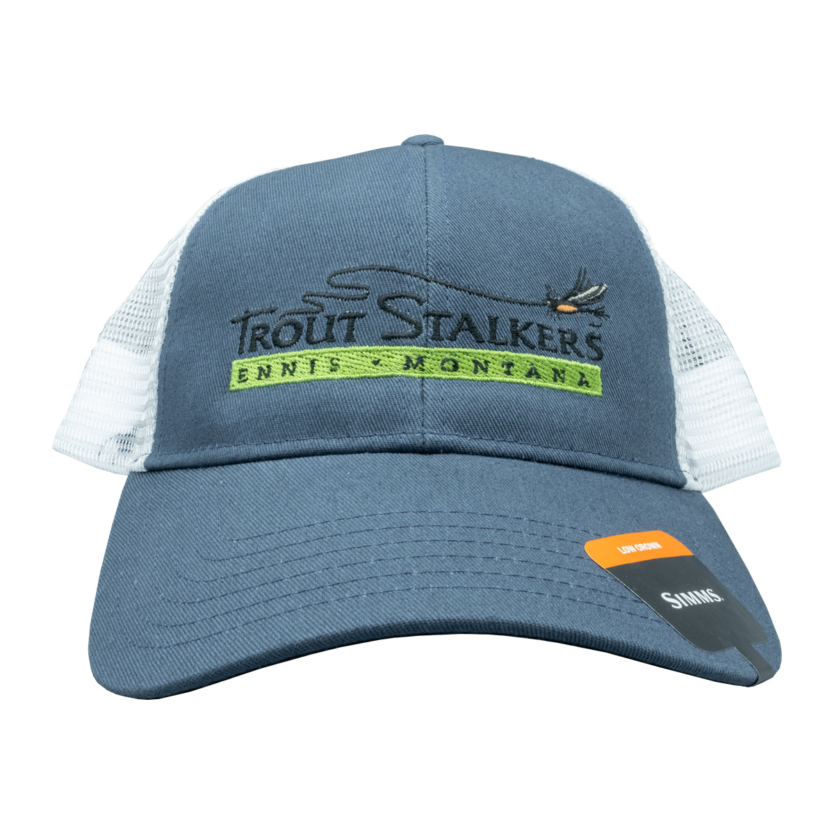 Simms MTS Logo Blank Trucker Midnight Trout Stalkers Fly Shop