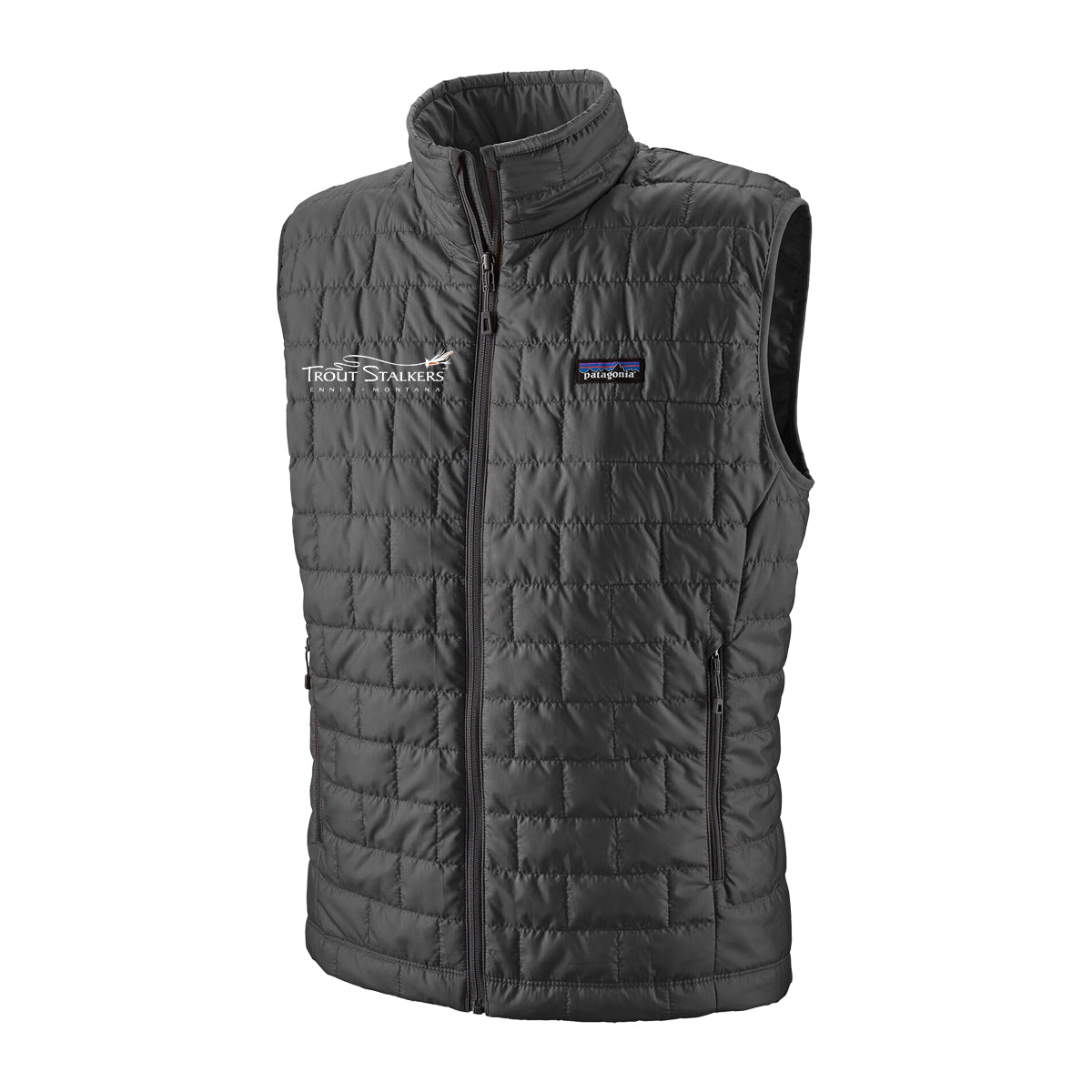 Patagonia TS Logo Nano Puff Vest Forge Grey – Trout Stalkers Fly Shop