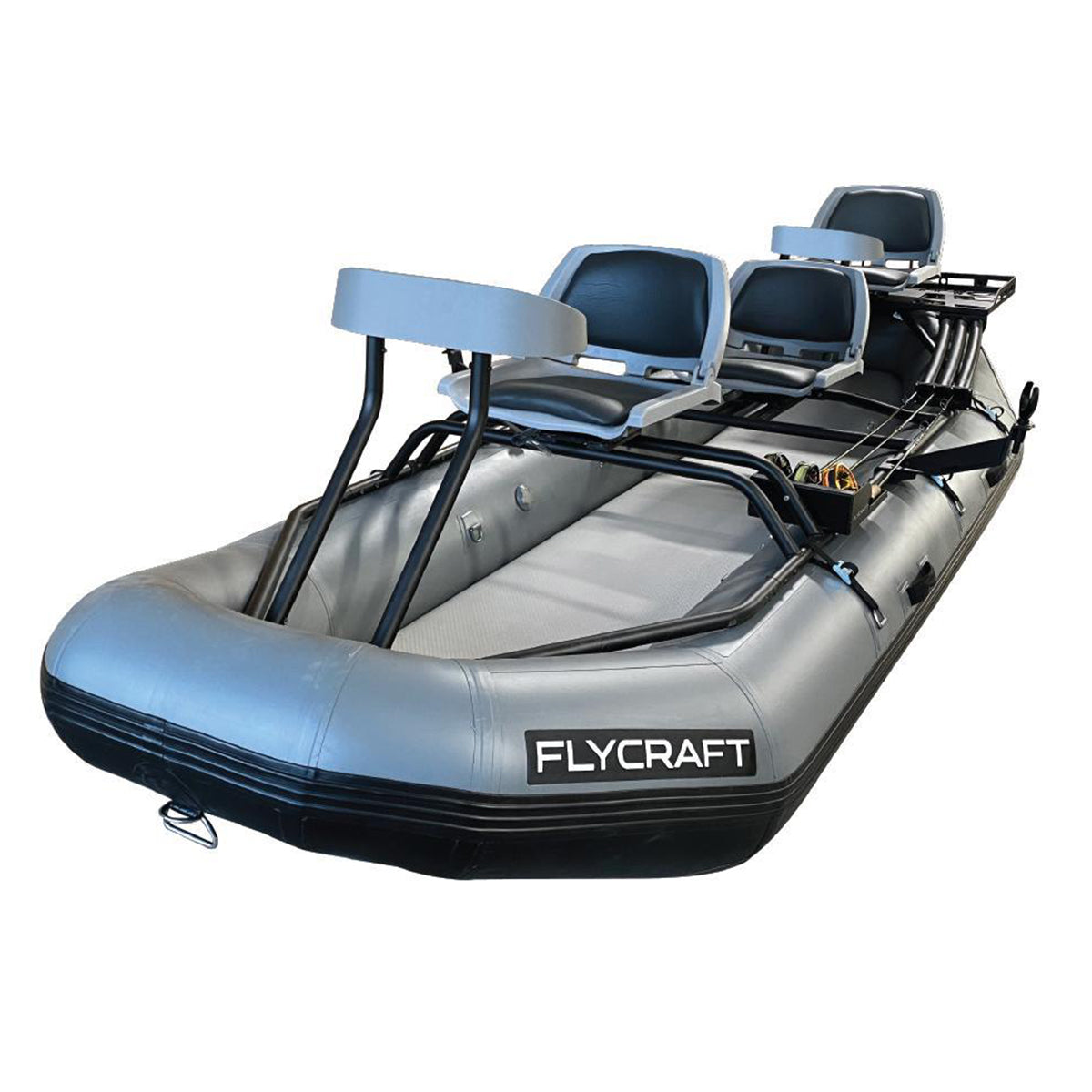 Flycraft Stealth X 2-Man Fishing Raft w/ Gear Rack – Trout