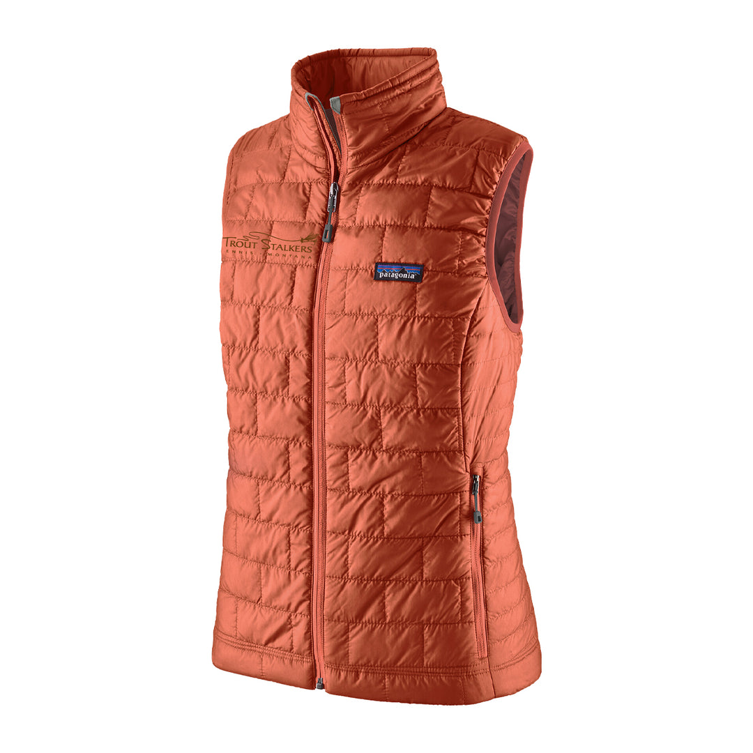 Patagonia Womens MTS Logo Nano Puff Vest Quartz Coral – Trout
