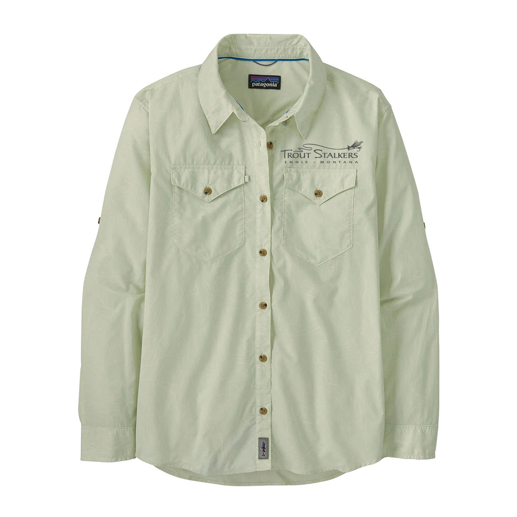 Tシャツ・カットソー Fay NEW BUTTON DOWN STRETCH MICROCHECKED SHIRT Patagonia MTS Logo Womens L/S Sun Stretch Shirt Over Under