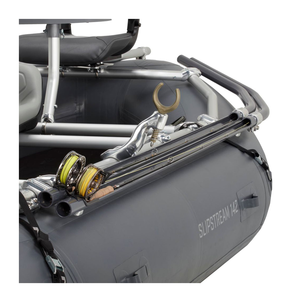 Wrapped Raft NRS Slipstream 142 Fishing Raft Package Fishing Raft with Cataract 9 ...