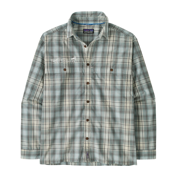 Patagonia TS Logo L/S Island Hopper Shirt Longshore: Dyno White
