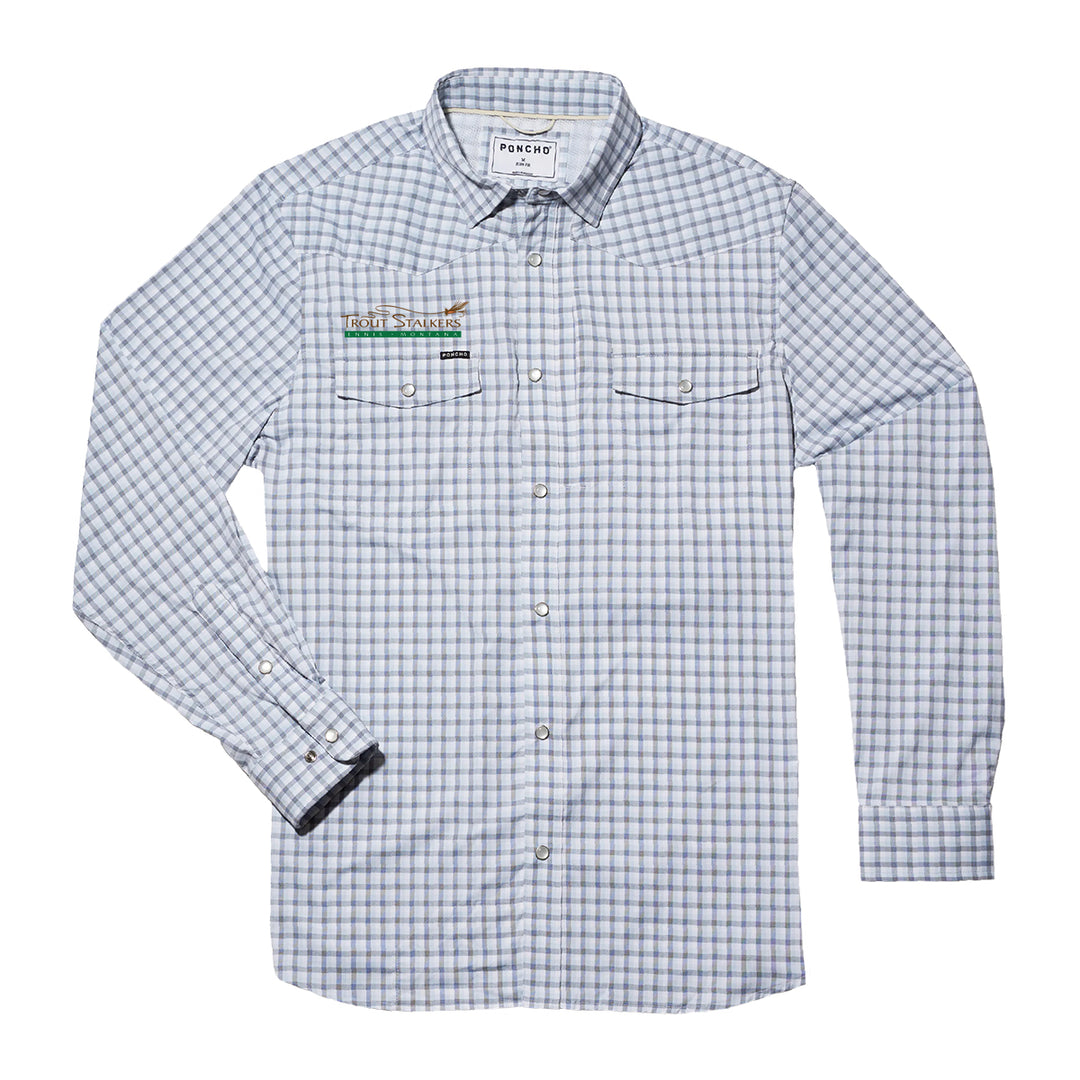 Poncho TS Logo The Blackfin LS Shirt – Trout Stalkers Fly Shop