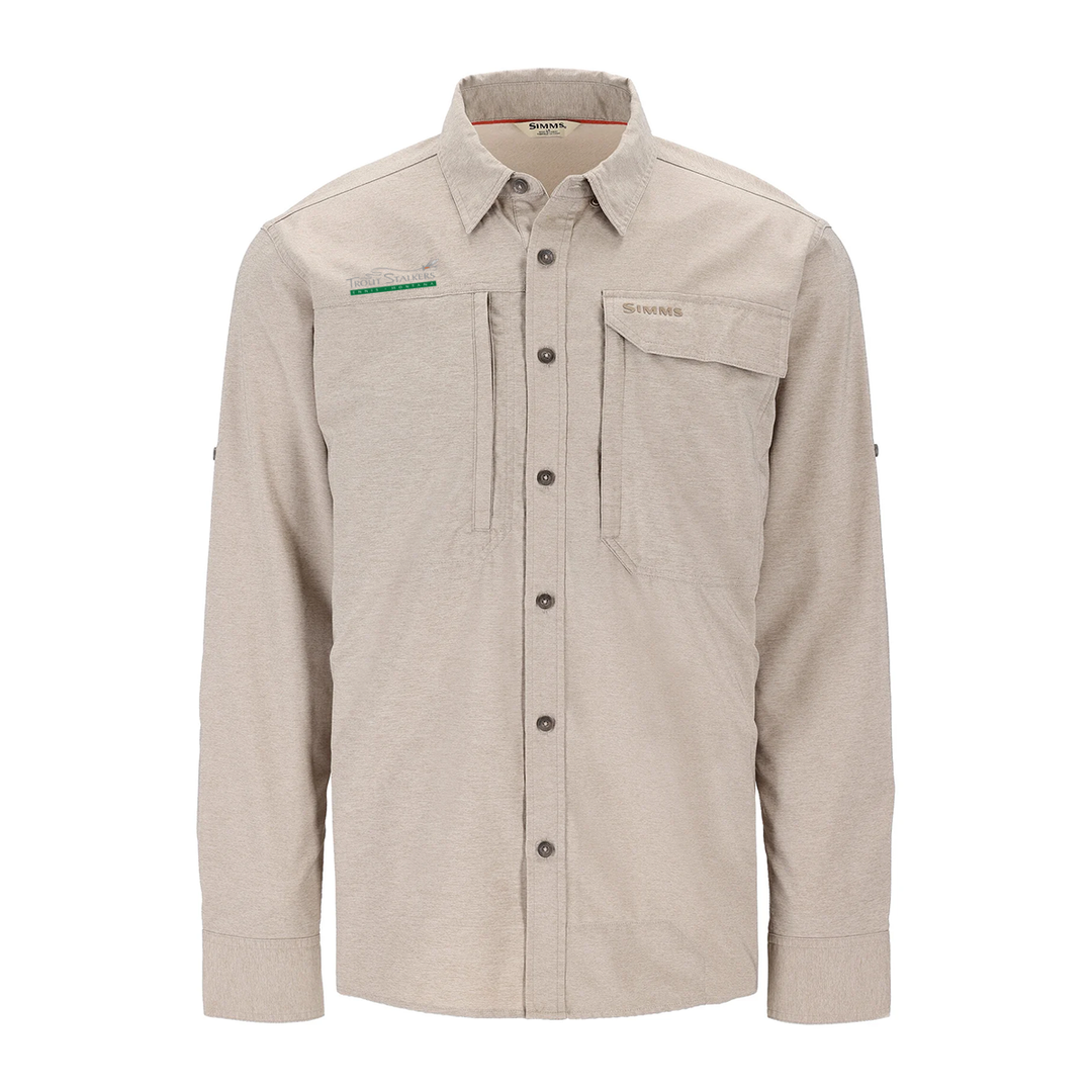 シムス　ガイドバグストッパーLSシャツ　XL Dolomite Heather Simms TS Logo Guide Bugstopper LS Shirt Dolomite Heather – Trout