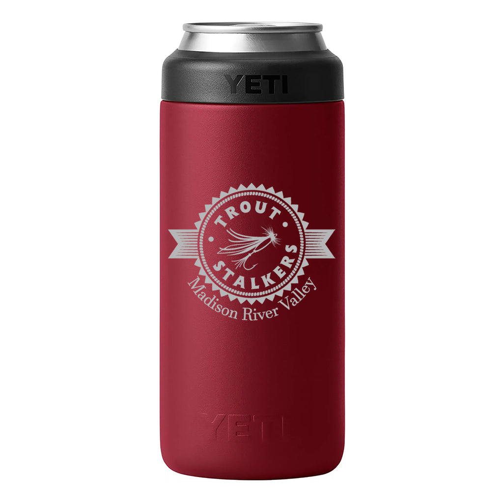 YETI MTS Logo Rambler Slim Colster Harvest Red – Trout Stalkers
