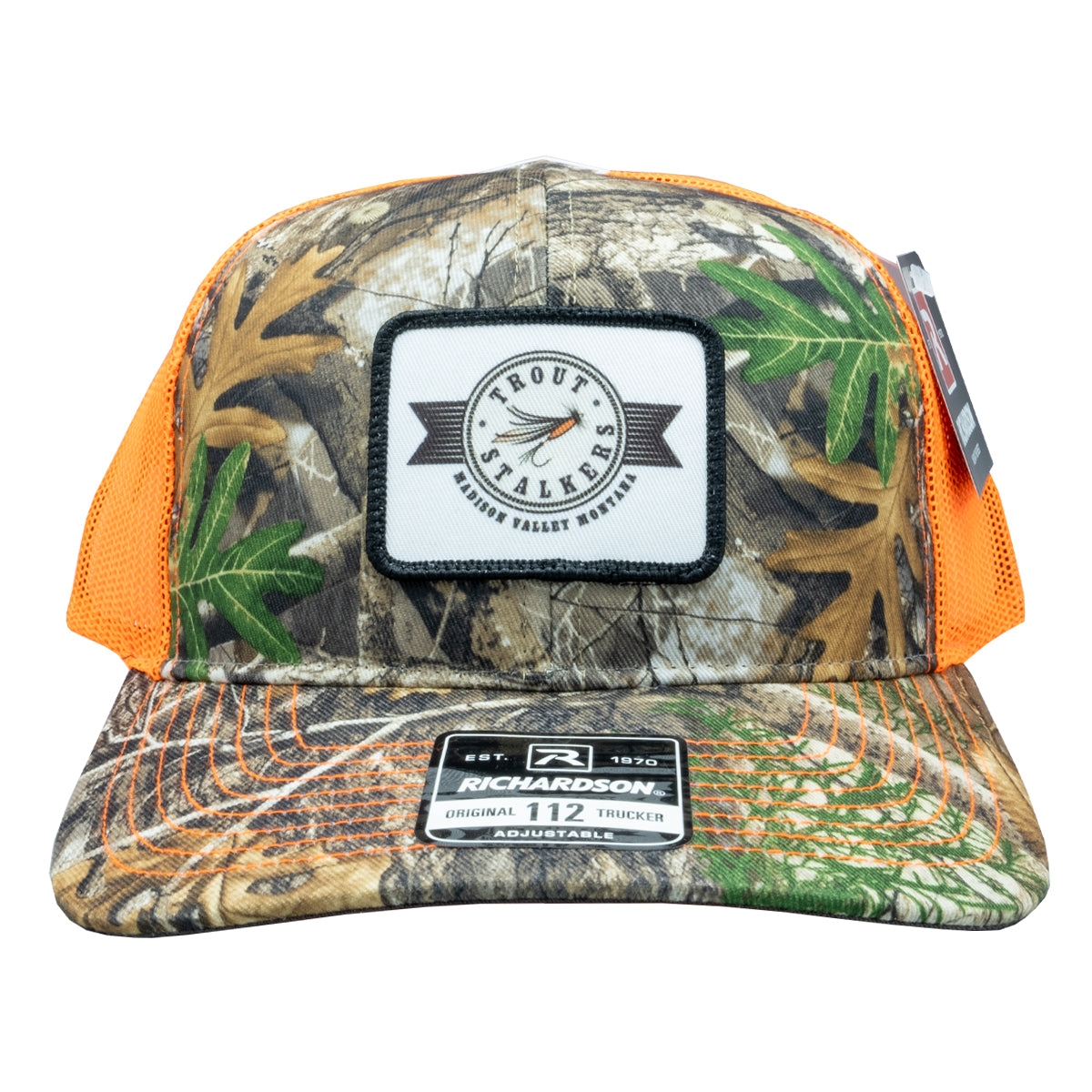 Richardson MTS Stamp Logo 112 Realtree Edge/Neon Orange Trucker – Trout ...