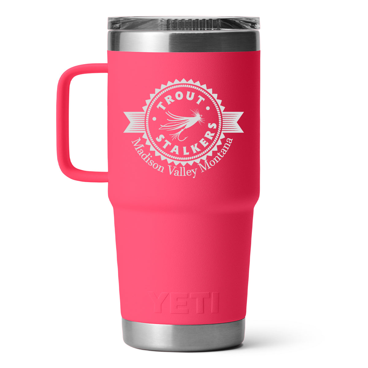 YETI MTS Logo Rambler 20oz Travel Mug Bimini Pink – Trout Stalkers Fly Shop