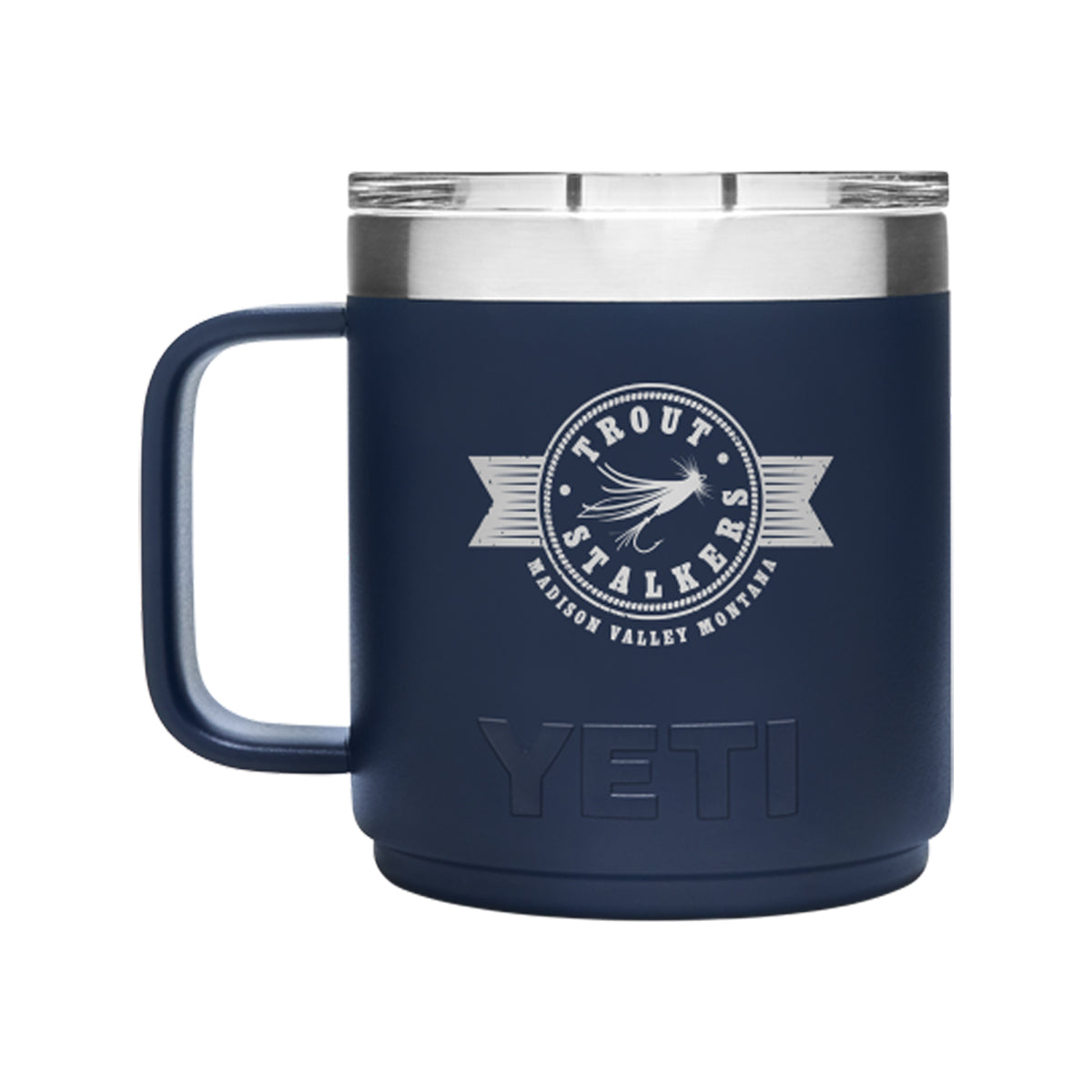 YETI 10oz. Rambler Mug MTS Logo Navy – Trout Stalkers Fly Shop